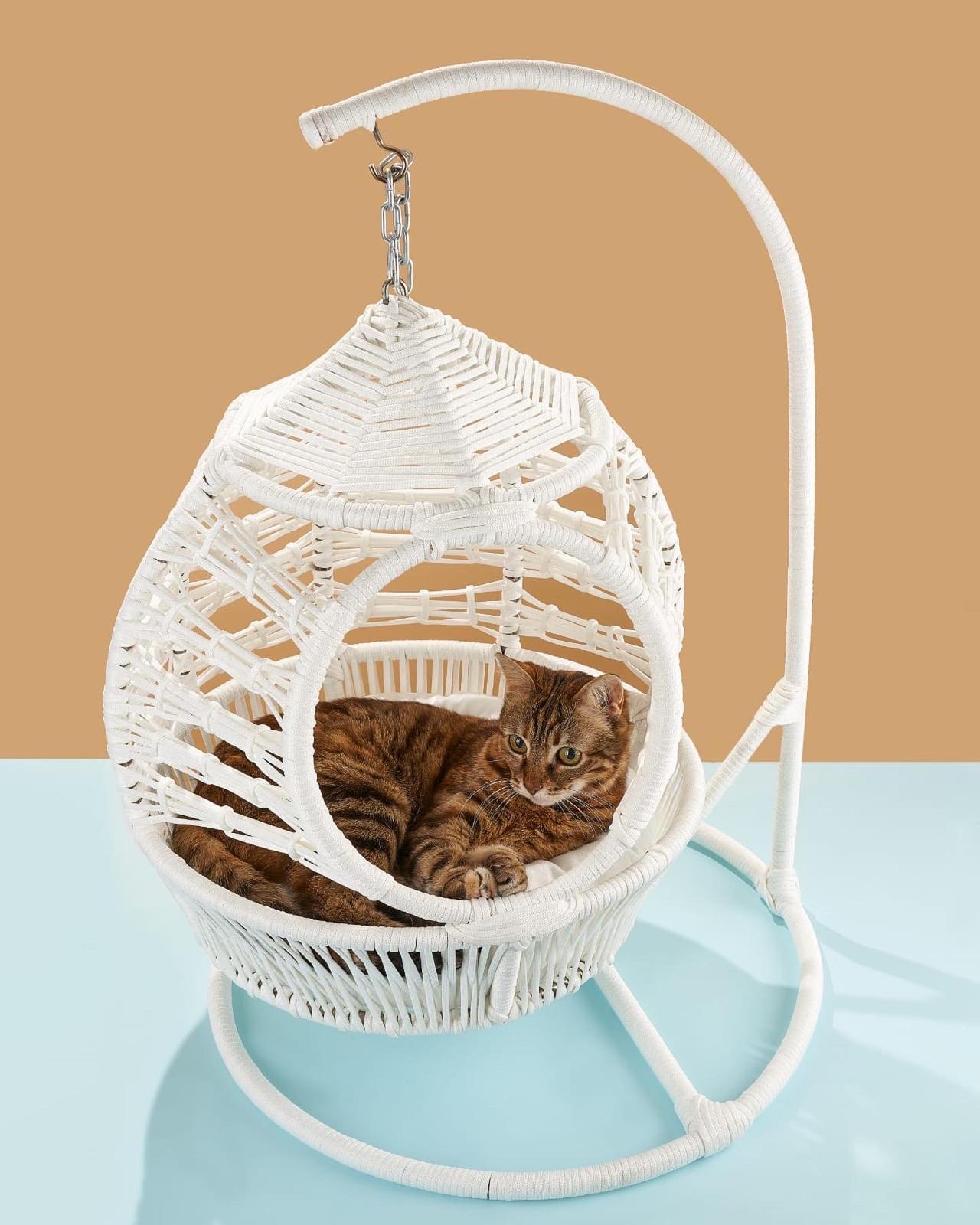 QUVA FENER SALINCAK KEDİ YATAĞI / ASKILI KEDİ EVİ & SALINCAĞI