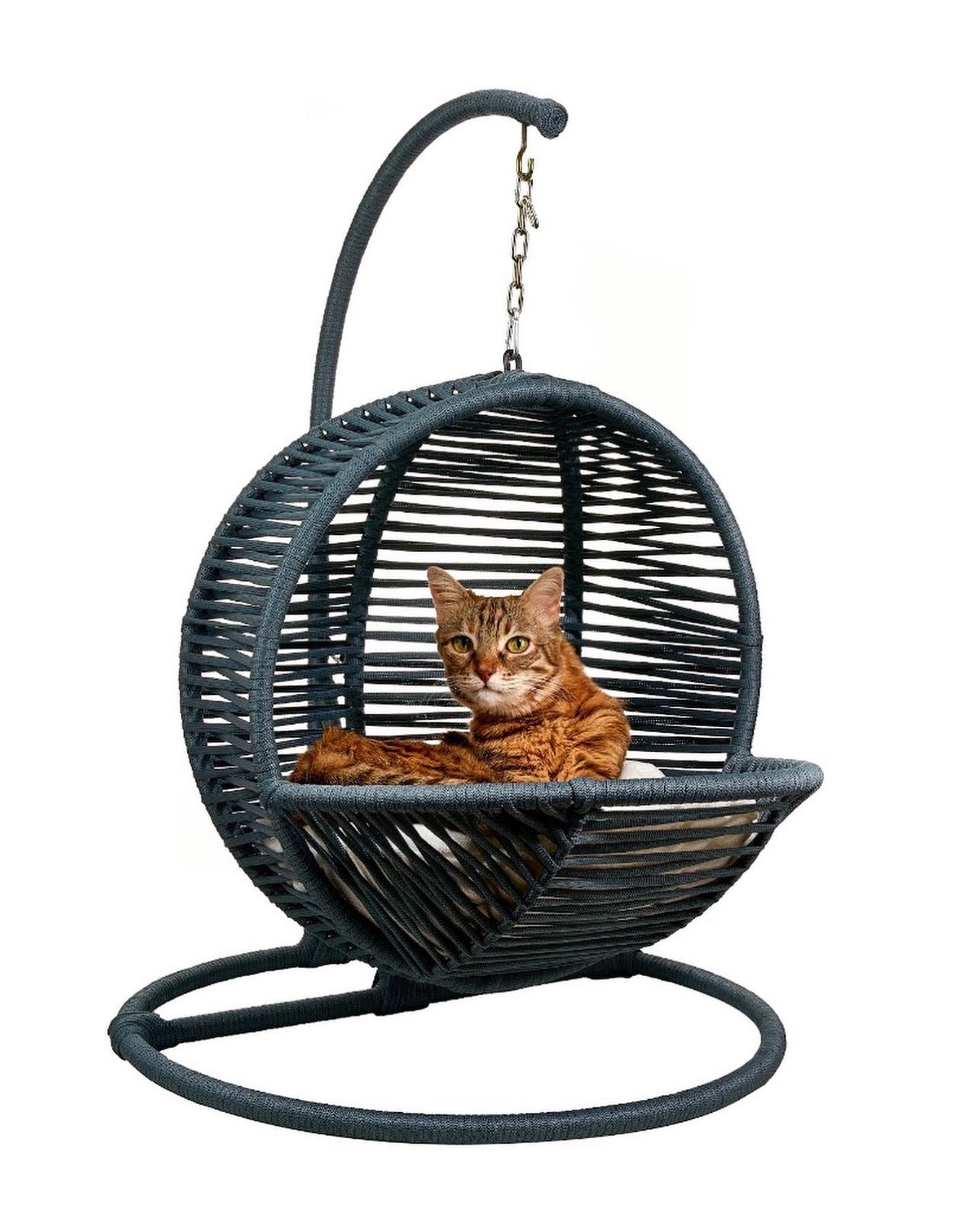 QUVA LÜXBOY SALINCAK KEDİ YATAĞI / DEKORATİF KEDİ SALINCAĞI