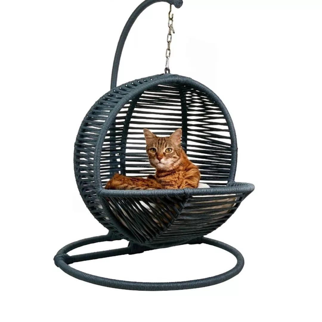 QUVA LÜXBOY SALINCAK KEDİ YATAĞI / DEKORATİF KEDİ SALINCAĞI