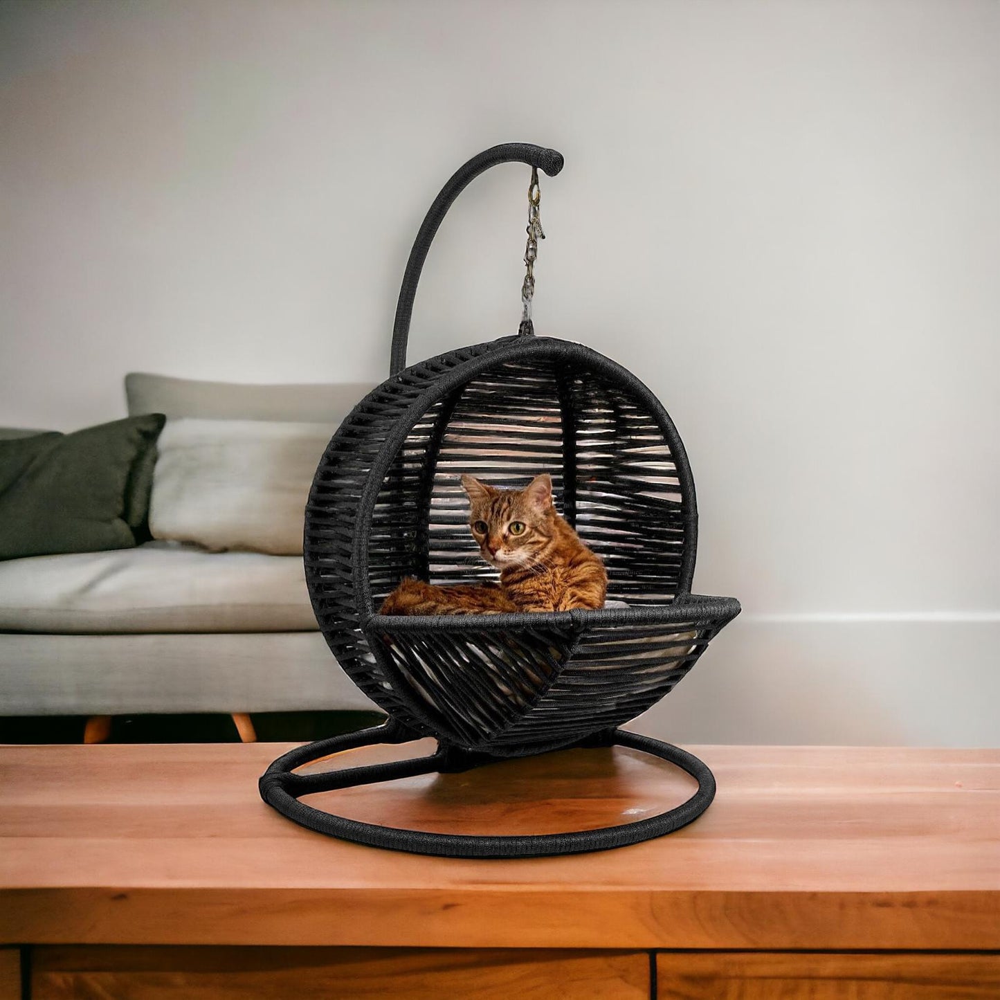 QUVA LÜXBOY SALINCAK KEDİ YATAĞI / DEKORATİF KEDİ SALINCAĞI