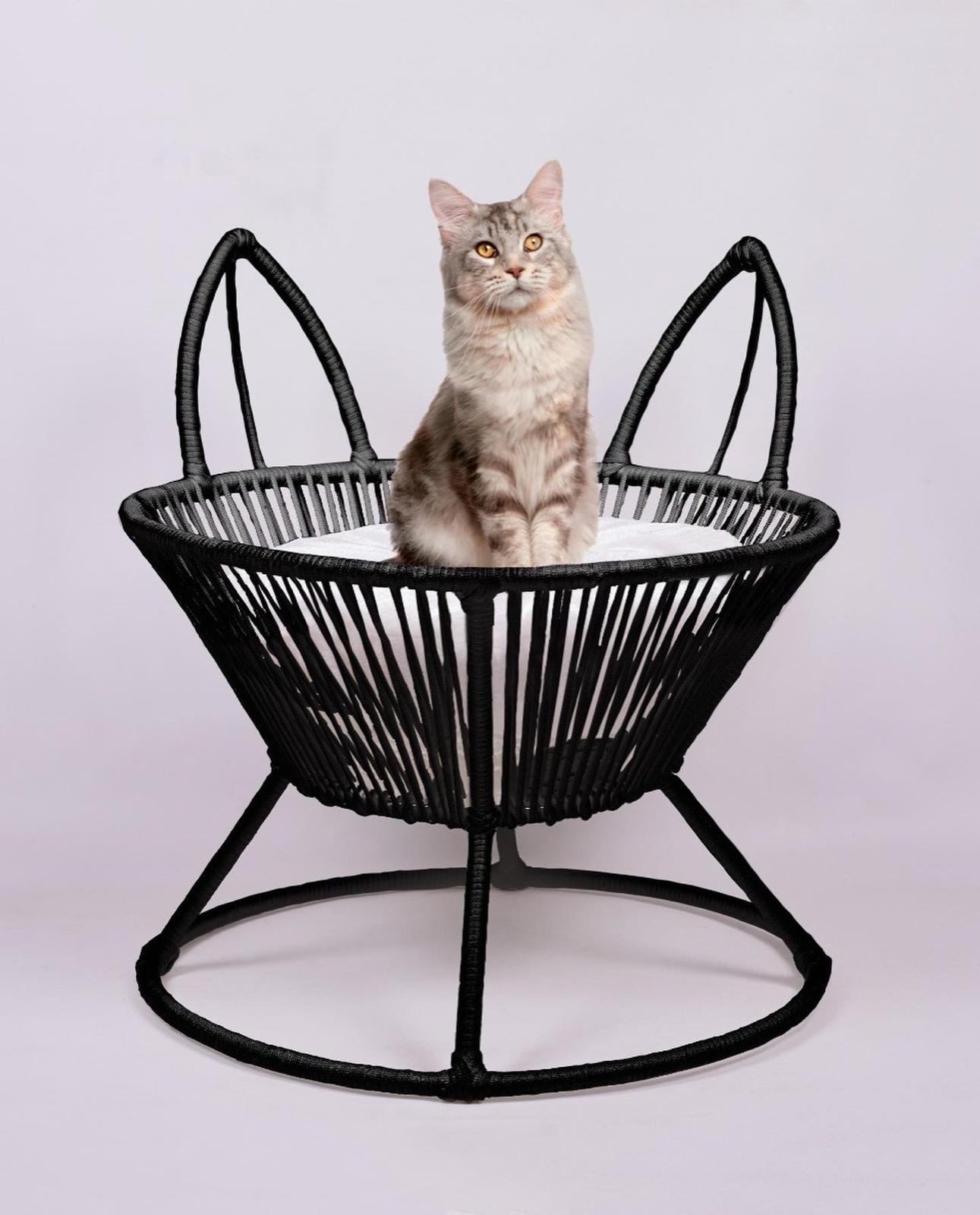 QUVA SAKSI MODEL KEDİ YATAĞI /DEKORATİF SAKSI KEDİ YATAĞI